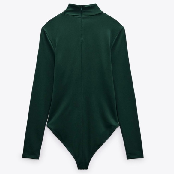 GREEN Zara knot bodysuit - Picture 2 of 4